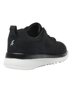 Active Flex Quantum Sneakers in Black Knit