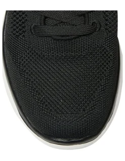Active Flex Quantum Sneakers in Black Knit