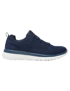 Active Flex Quantum Sneakers in Navy Knit