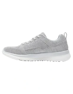 Active Flex Quantum Sneakers in Light Grey Knit