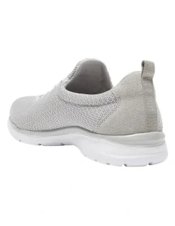 Active Flex Quattro Sneakers in Light Grey Knit