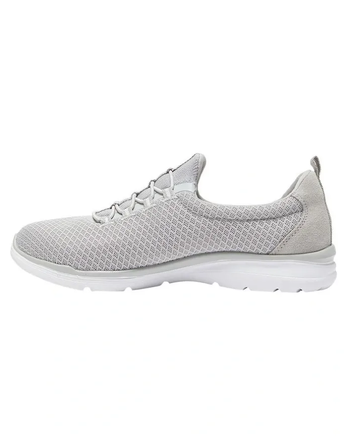 Active Flex Quattro Sneakers in Light Grey Knit