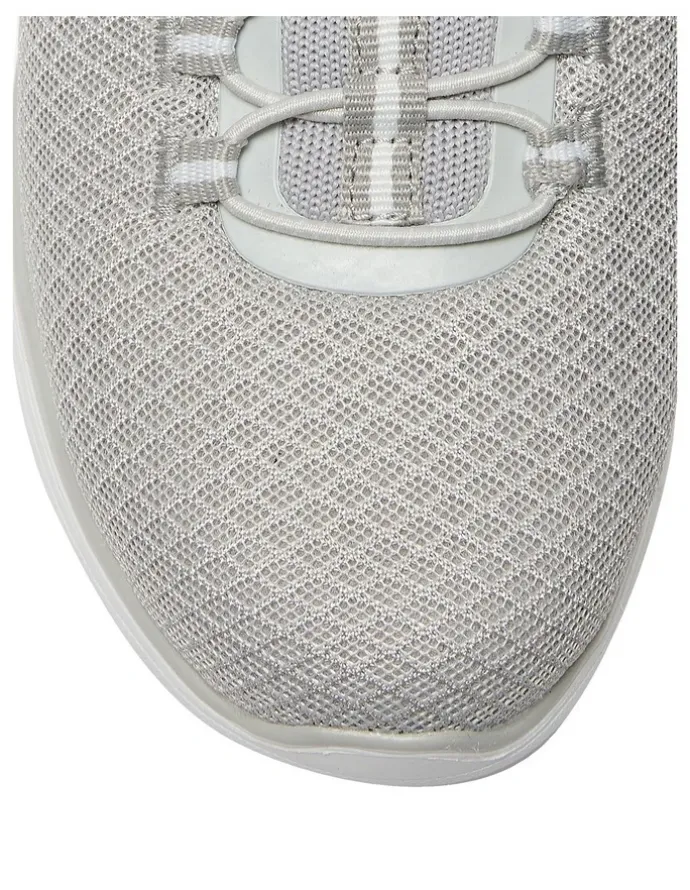 Active Flex Quattro Sneakers in Light Grey Knit