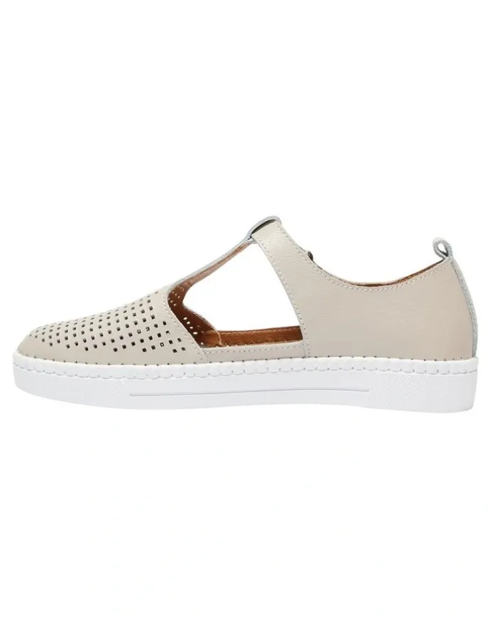 Active Flex Ricky Leather Sneakers in Taupe