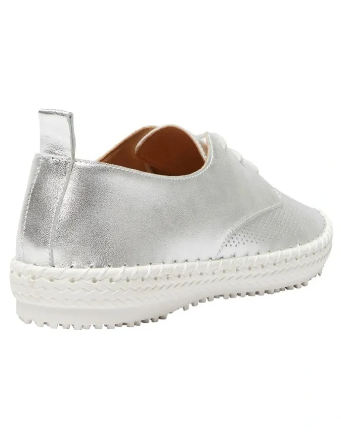 Active Flex Ripley Sneakers in Silver Leather