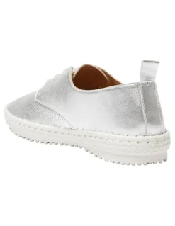 Active Flex Ripley Sneakers in Silver Leather