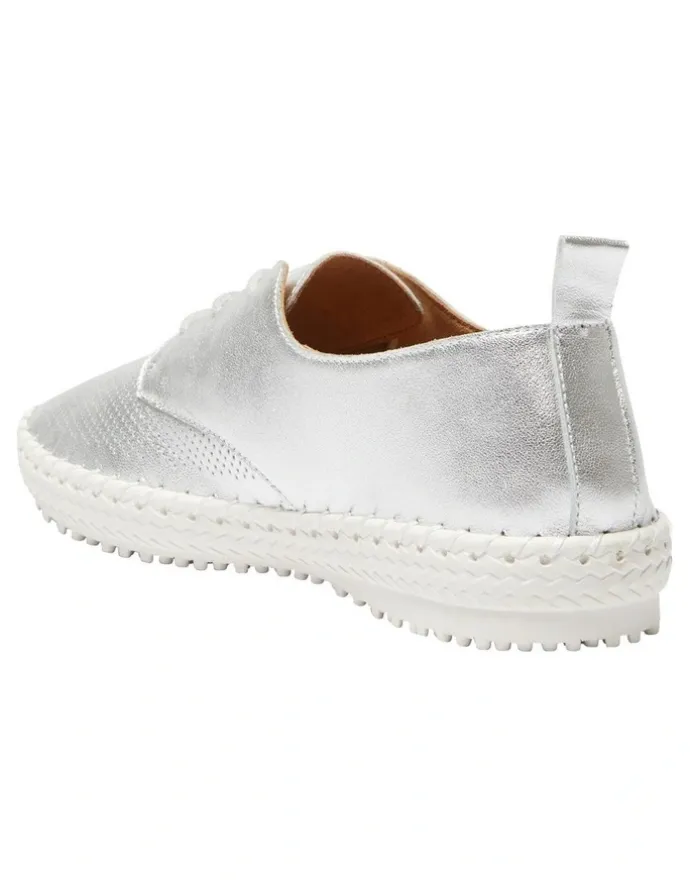 Active Flex Ripley Sneakers in Silver Leather