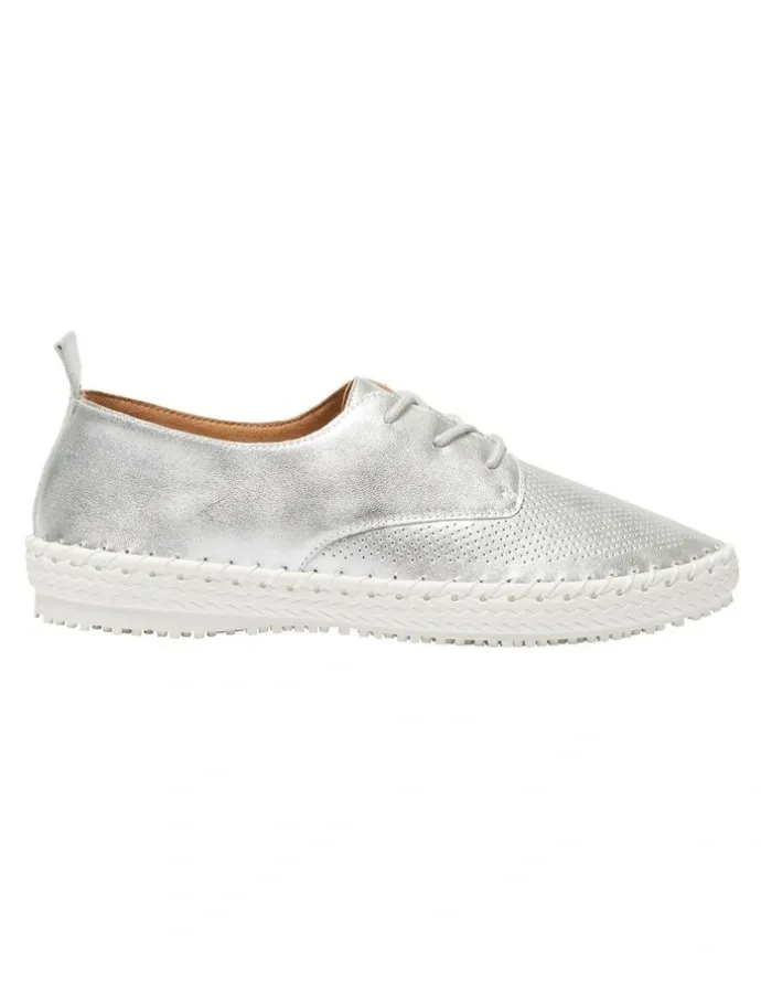 Active Flex Ripley Sneakers in Silver Leather