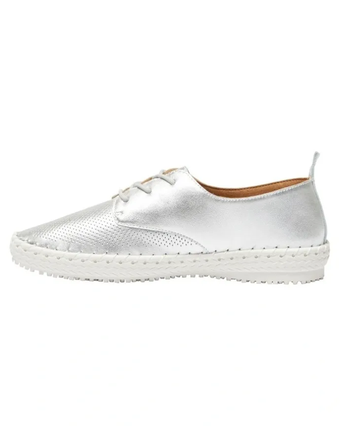 Active Flex Ripley Sneakers in Silver Leather