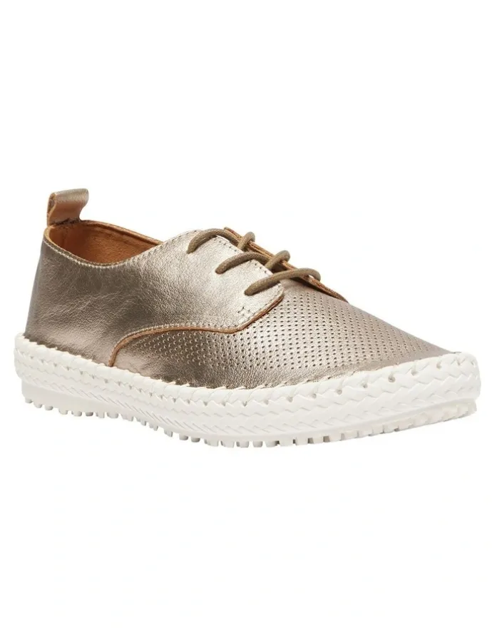 Active Flex Ripley Sneakers in Pewter Leather