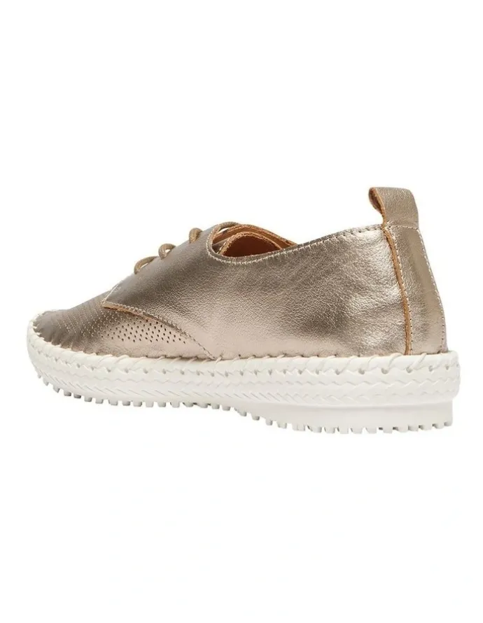 Active Flex Ripley Sneakers in Pewter Leather
