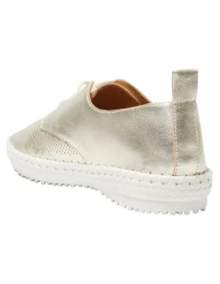 Active Flex Ripley Sneakers in Soft Gold Leather