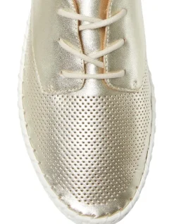 Active Flex Ripley Sneakers in Soft Gold Leather