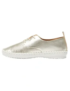 Active Flex Ripley Sneakers in Soft Gold Leather