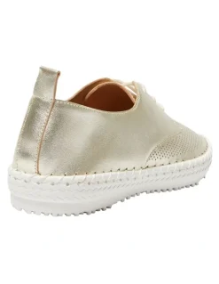 Active Flex Ripley Sneakers in Soft Gold Leather