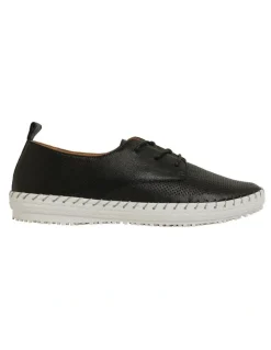 Active Flex Ripley Sneakers in Black Leather