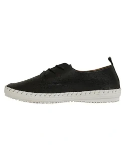Active Flex Ripley Sneakers in Black Leather