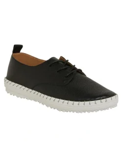 Active Flex Ripley Sneakers in Black Leather