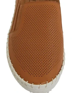 Active Flex Riva Sneakers in Tan Leather