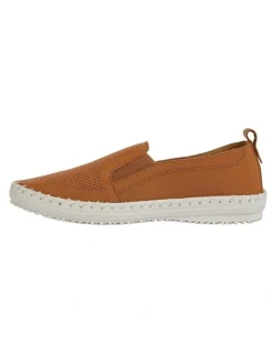 Active Flex Riva Sneakers in Tan Leather