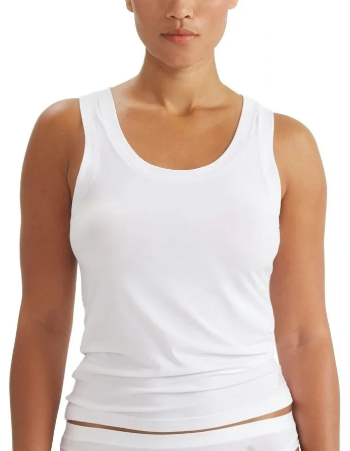 adidas 2 Pack Active Modal Comfort Tank Top With Cotton in Black/White