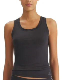 adidas 2 Pack Active Modal Comfort Tank Top With Cotton in Black