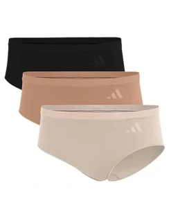 adidas 3 Pack Active Seamless Hipster Brief Underwear in Assorted