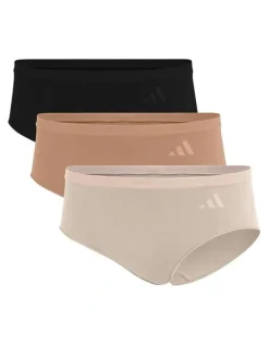 adidas 3 Pack Active Seamless Hipster Brief Underwear in Assorted