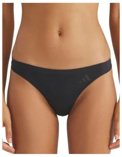 adidas 3 Pack Active Seamless Thong Underwear in Black