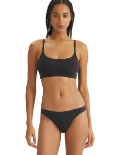adidas 3 Pack Active Seamless Thong Underwear in Black
