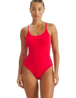 adidas Active Essentials Cotton Underwear Bodysuit in Pure Ruby