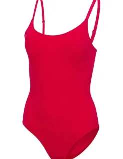 adidas Active Essentials Cotton Underwear Bodysuit in Pure Ruby