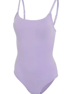 adidas Active Essentials Cotton Underwear Bodysuit in Powder Plum