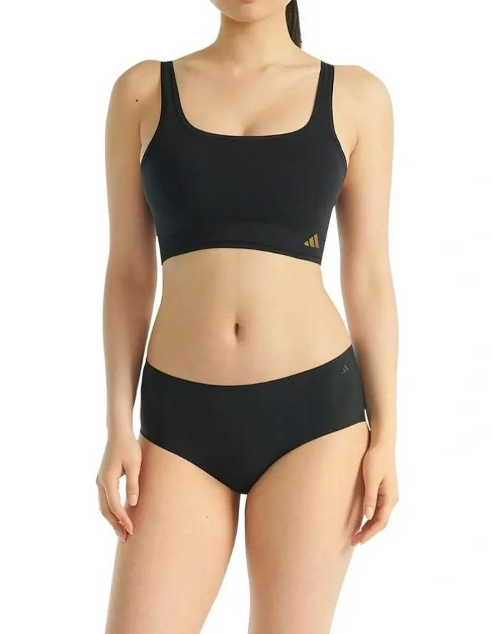adidas Active Light Flex Hipster Brief Underwear 3 Pack in Black