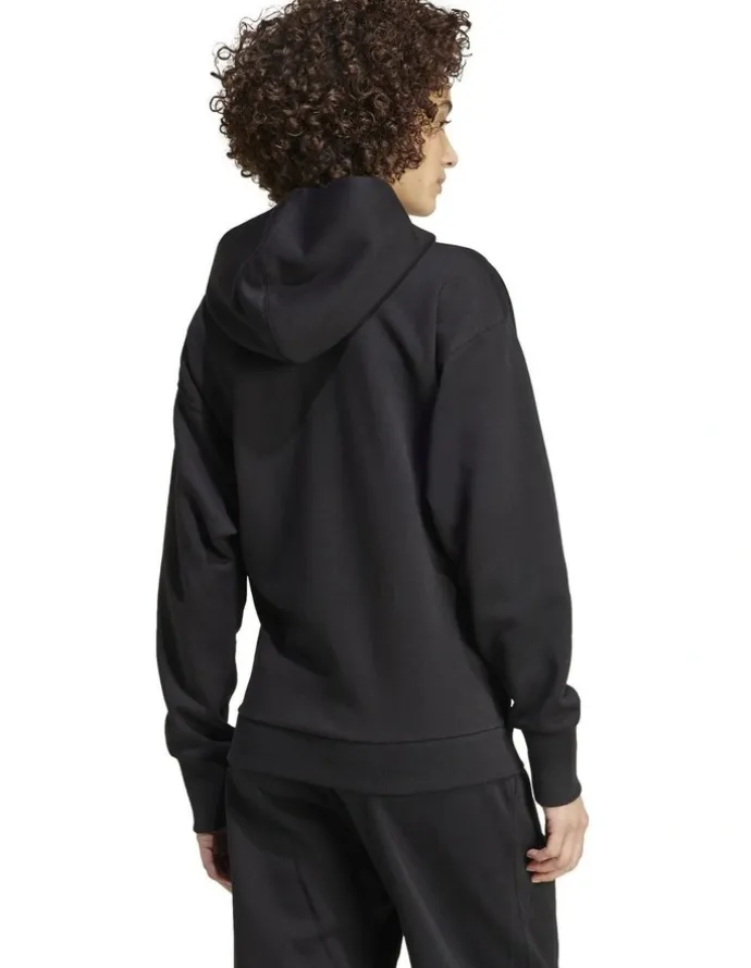 adidas All SZN Fleece Full Zip Hoodie in Black