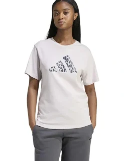 adidas Animal Graphic T-shirt in Ice Purple