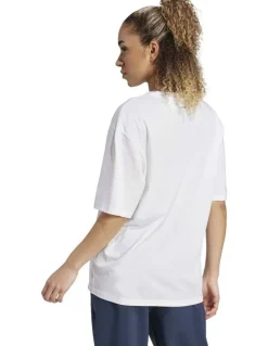 adidas Climnacool Strength Training Graphic Tee in White