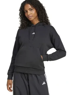 adidas Essentials Feel Cozy Hoodie in Black