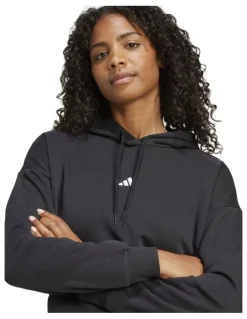 adidas Essentials Feel Cozy Hoodie in Black