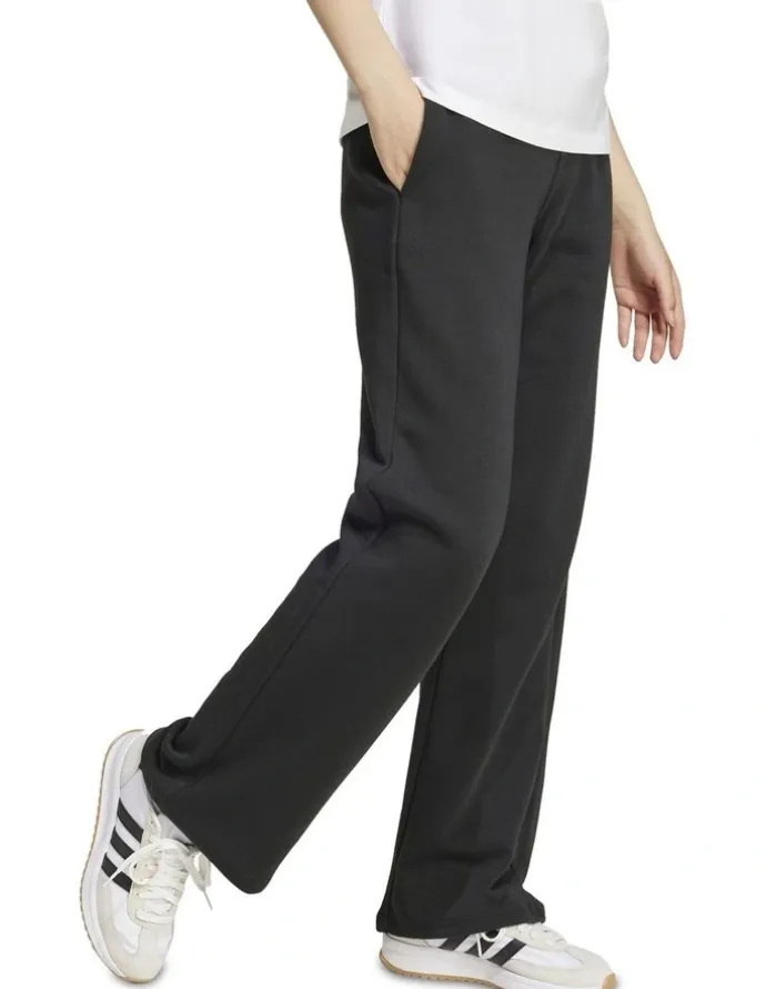 adidas Essentials Open-Hem Joggers in Black