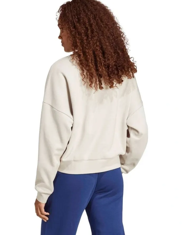 adidas Essentials Small Logo Feelcozy Sweatshirt in Grey