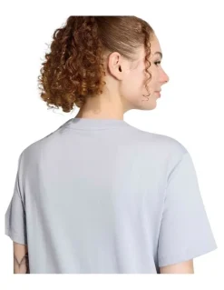 adidas Essentials Small Logo Cotton T-shirt in Grey