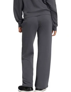 adidas Essentials Small Logo Feel Cozy Open-Hem Joggers in Grey