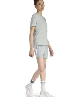 adidas Essentials Small Logo Cotton T-Shirt in Grey