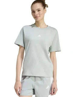 adidas Essentials Small Logo Cotton T-Shirt in Grey
