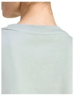 adidas Essentials Small Logo Cotton T-Shirt in Grey
