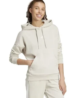 adidas Essentials Small Logo Feel Cozy Hoodie in Grey