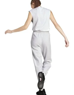 adidas Essentials 3-Stripes Fleece Loose-Fit Joggers in Grey