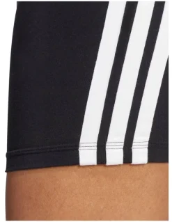 adidas Essentials 3-Stripes High Waisted Biker Shorts in Black