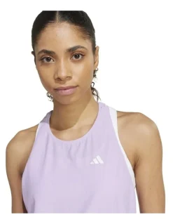 adidas Own The Run Tank Top in Purple